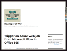 Tablet Screenshot of developeratwar.com